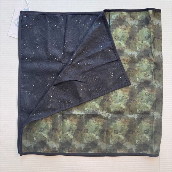 Calme Gym Towel with Bag Space Camo Star Sun Moon Boho Workout Sweat 20 x 39 NEW - Picture 4 of 6